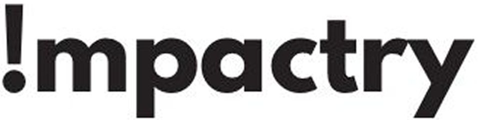 The word “Impactry” is written in bold black letters with an exclamation mark replacing the letter “I” at the beginning.